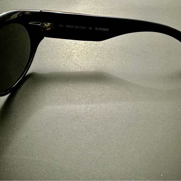 Fendi Logo Large Ebony Eyeglasses Frames Sunglasses FS152 With Case - New W Tags - Picture 3 of 7